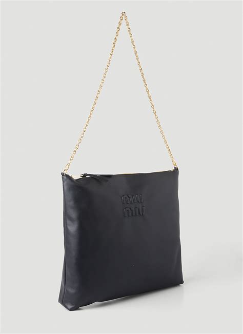 miu miu softy shoulder bag|Miu Miu: Black Softy Shoulder Bag .